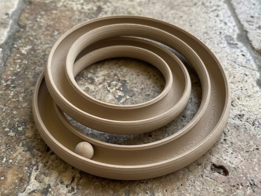 Spiral Ball Maze, labirinto a spirale per biglia