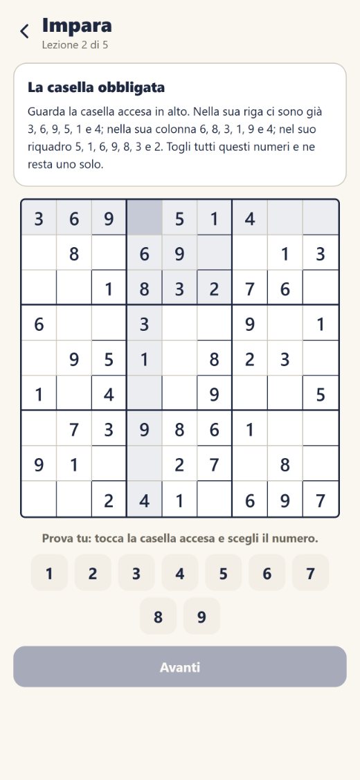 Una lezione della sezione Impara
